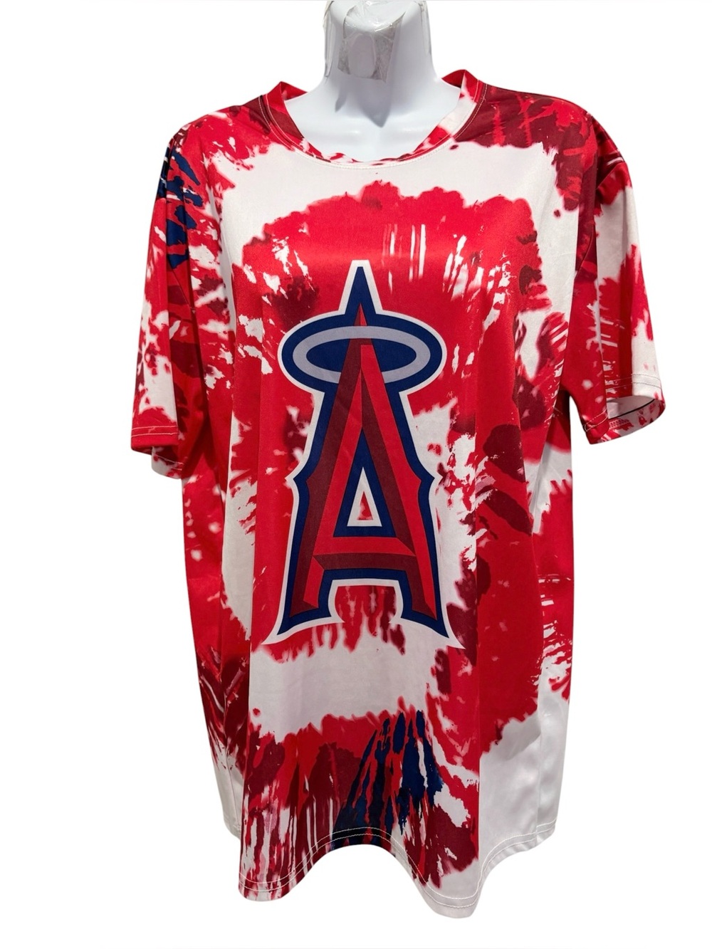 MLB Los Angeles Angels Tie Dye Short Sleeve Shirt Size XL
